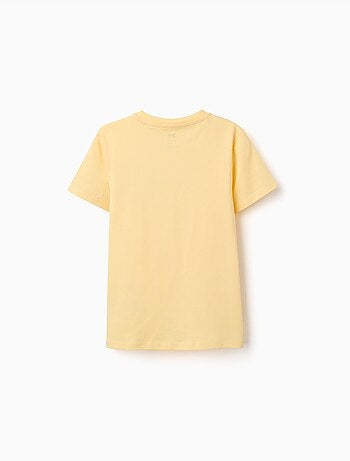 Camiseta de algodón con estampado de formas