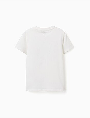 Camiseta de algodón con estampado de formas