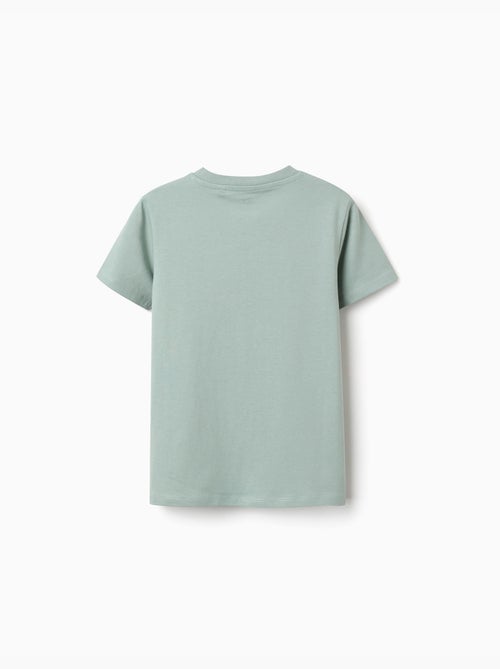 Camiseta de algodón con estampado de formas - Kiabi Camiseta de algodón con estampado de formas - Kiabi