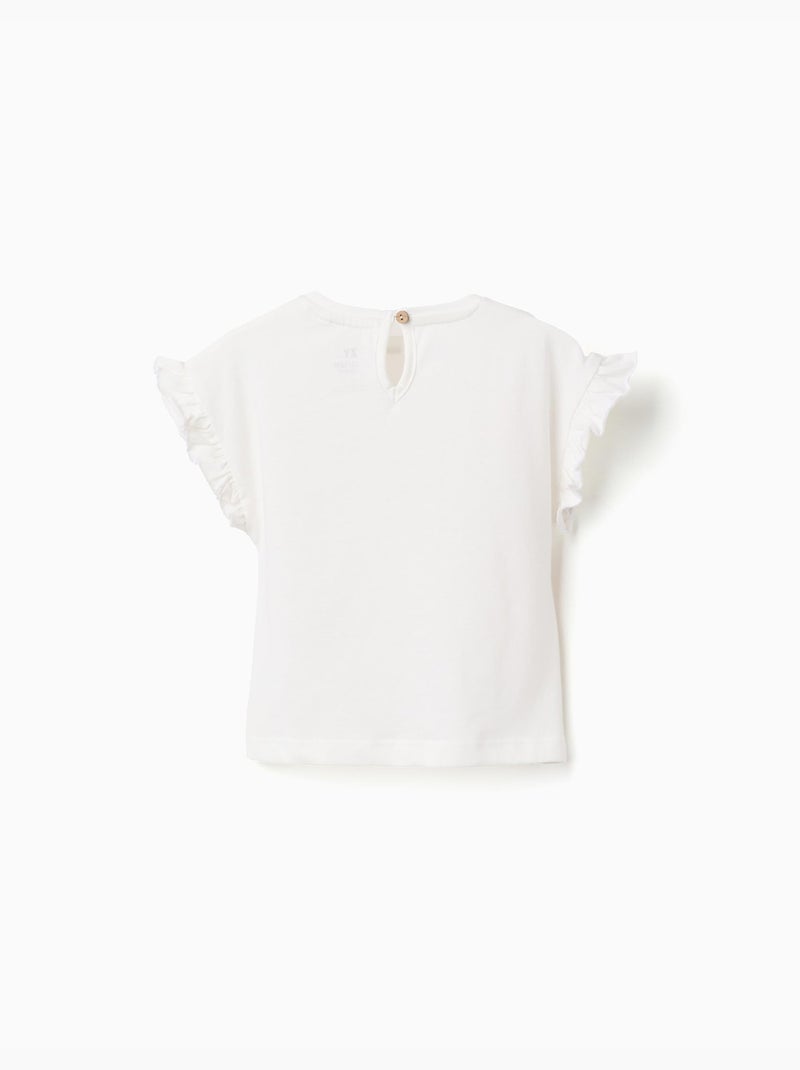 Camiseta de algodón con estampado de frutas y helado Blanco - Kiabi