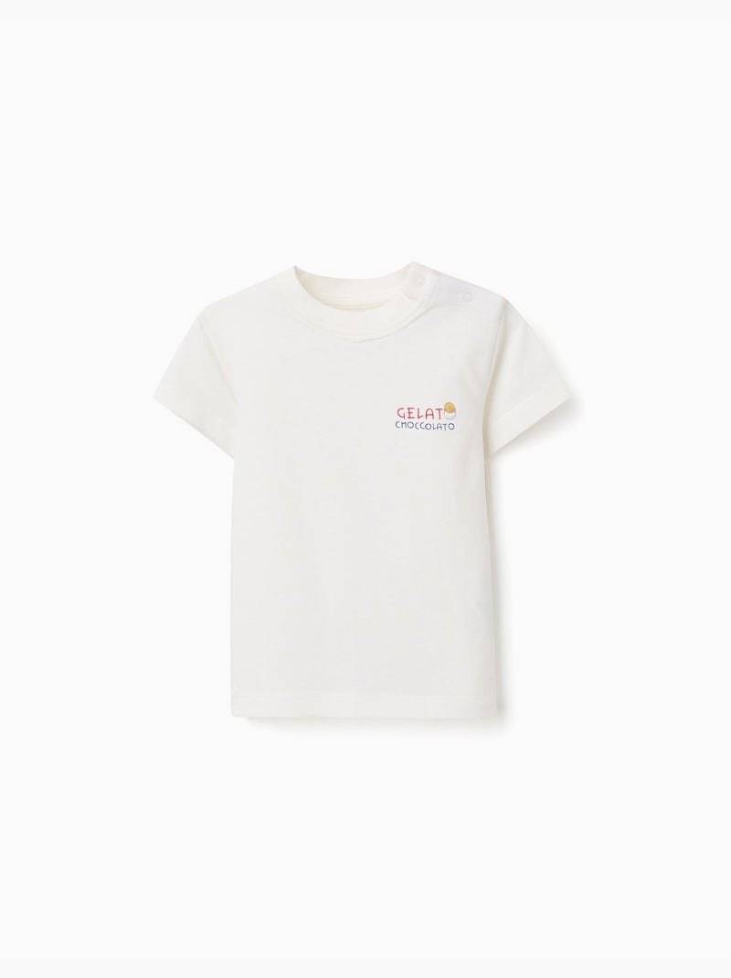Camiseta de algodón con estampado de Gelato You&Me Blanco - Kiabi