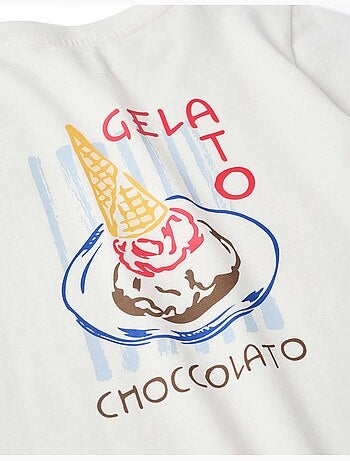 Camiseta de algodón con estampado de helado You&Me