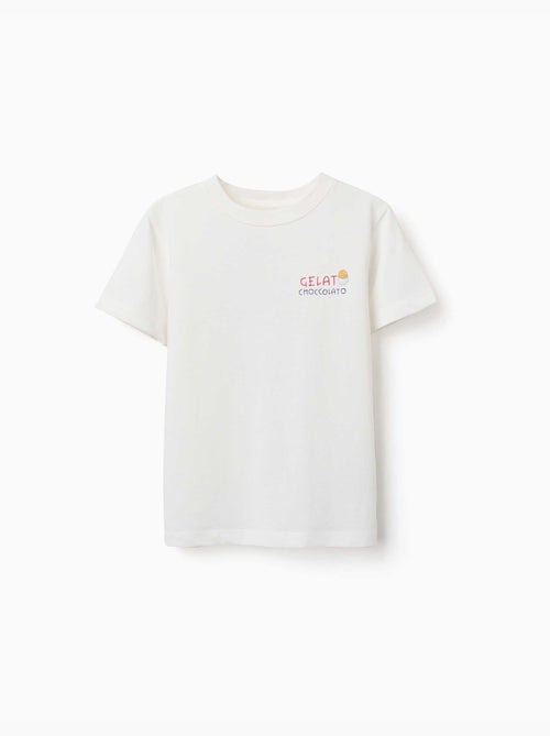 Camiseta de algodón con estampado de helado You&Me - Kiabi Camiseta de algodón con estampado de helado You&Me - Kiabi