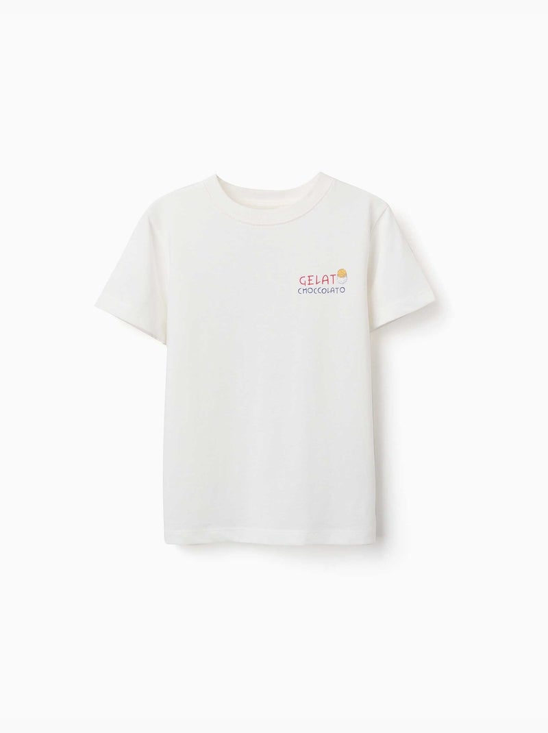 Camiseta de algodón con estampado de helado You&Me Blanco - Kiabi