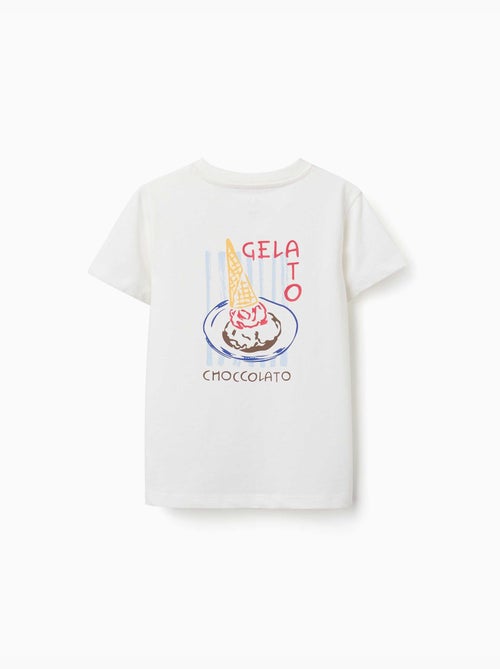 Camiseta de algodón con estampado de helado You&Me - Kiabi Camiseta de algodón con estampado de helado You&Me - Kiabi