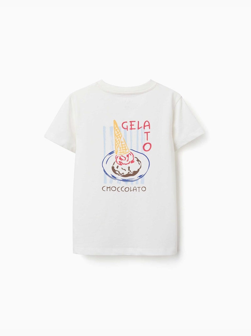 Camiseta de algodón con estampado de helado You&Me Blanco - Kiabi