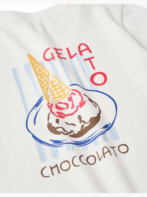 Camiseta de algodón con estampado de helado You&Me - Kiabi Camiseta de algodón con estampado de helado You&Me - Kiabi