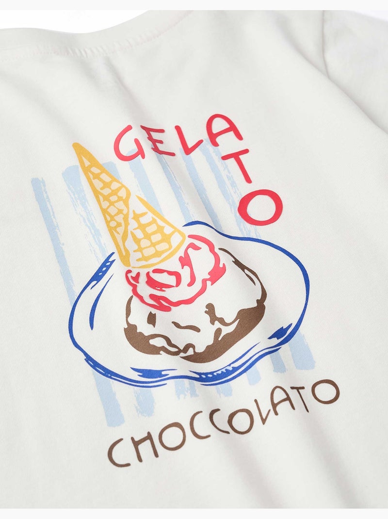 Camiseta de algodón con estampado de helado You&Me Blanco - Kiabi