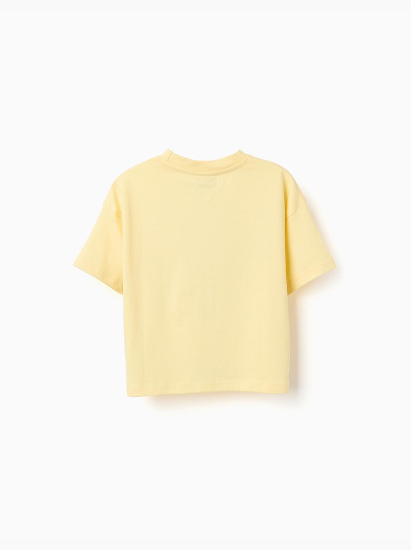 Camiseta de algodón con estampado de Kuromi & Friends Amarillo claro - Kiabi