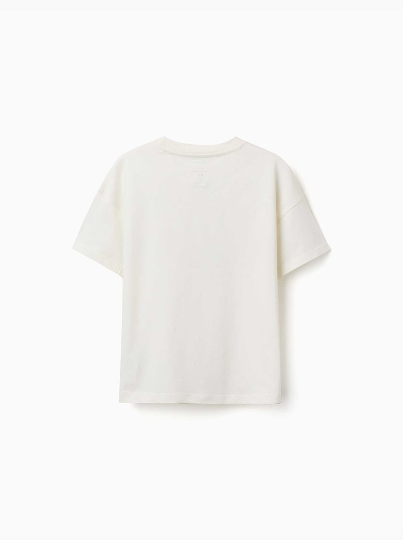 Camiseta de algodón con estampado de Mario Kart Blanco - Kiabi