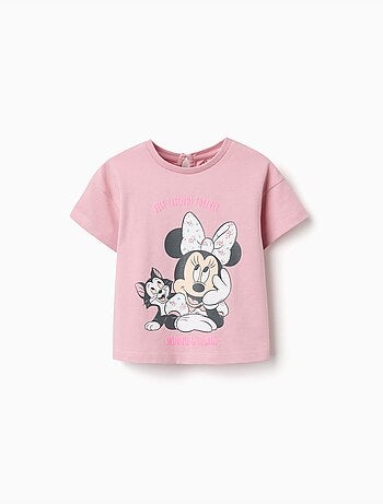Camiseta de algodón con estampado de Minnie & Figaro