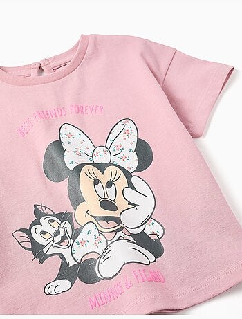 Camiseta de algodón con estampado de Minnie & Figaro