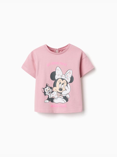 Camiseta de algodón con estampado de Minnie & Figaro - Kiabi