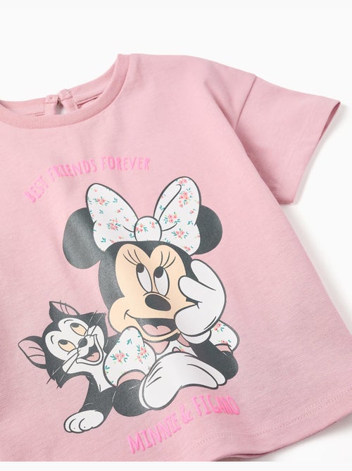 Camiseta de algodón con estampado de Minnie & Figaro - Kiabi