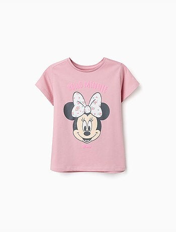 Camiseta de algodón con estampado de Minnie