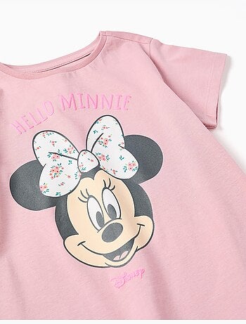 Camiseta de algodón con estampado de Minnie