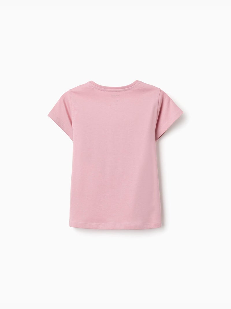 Camiseta de algodón con estampado de Minnie Rosa claro - Kiabi