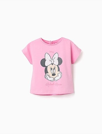 Camiseta de algodón con estampado de Minnie