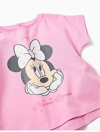 Camiseta de algodón con estampado de Minnie