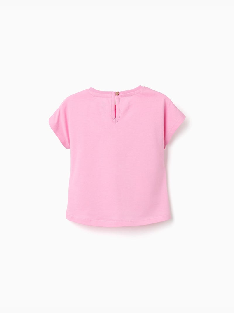 Camiseta de algodón con estampado de Minnie Rosa - Kiabi