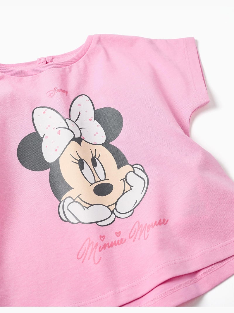 Camiseta de algodón con estampado de Minnie Rosa - Kiabi