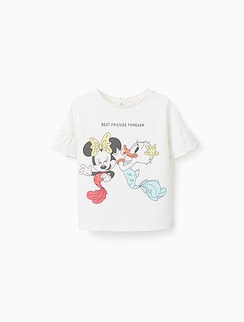 Camiseta de algodón con estampado de Minnie y Daisy