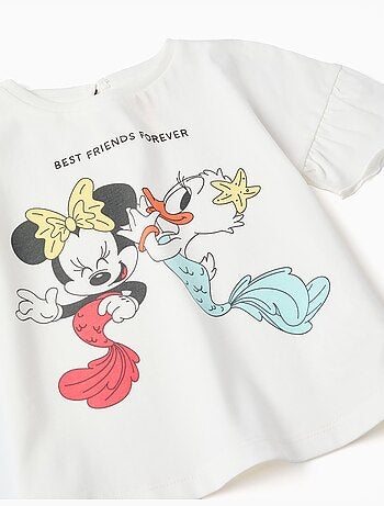 Camiseta de algodón con estampado de Minnie y Daisy
