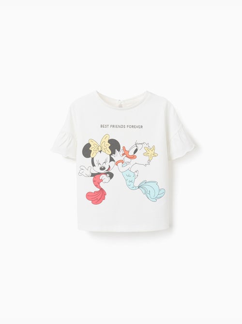 Camiseta de algodón con estampado de Minnie y Daisy - Kiabi