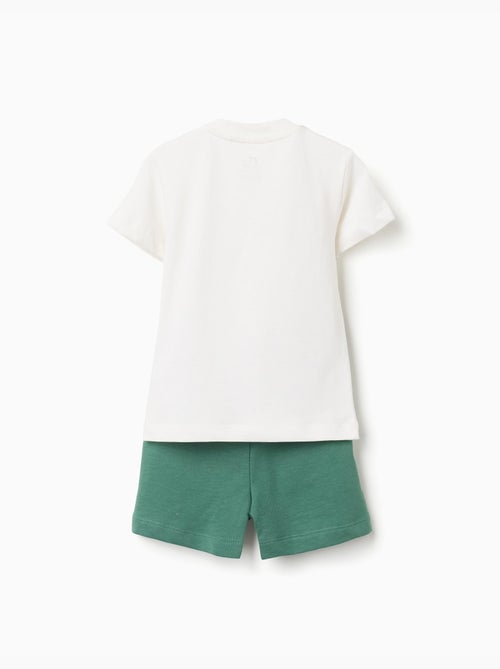 Camiseta de algodón con estampado de peces + pantalón corto - Kiabi