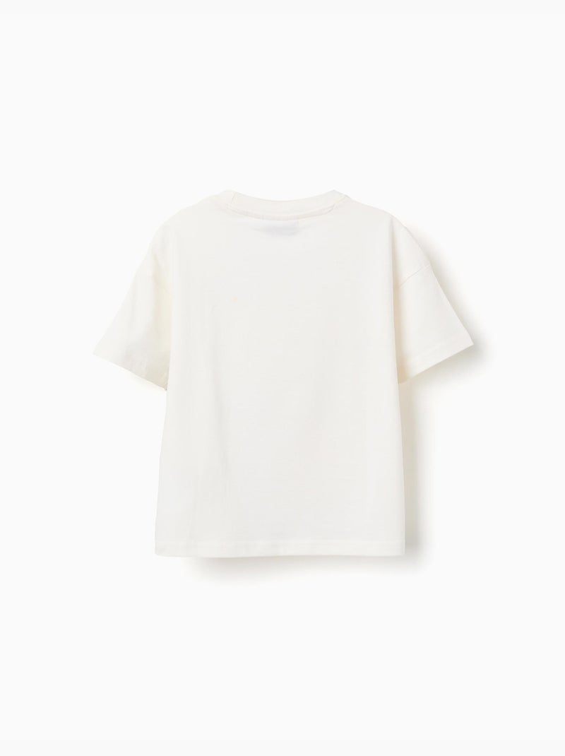 Camiseta de algodón con estampado de Pikachu en la parte delantera Blanco - Kiabi