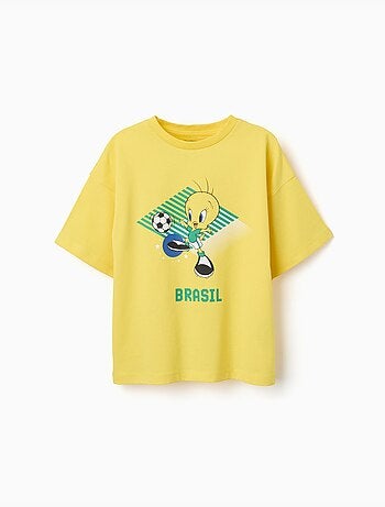 Camiseta de algodón con estampado de Piolín