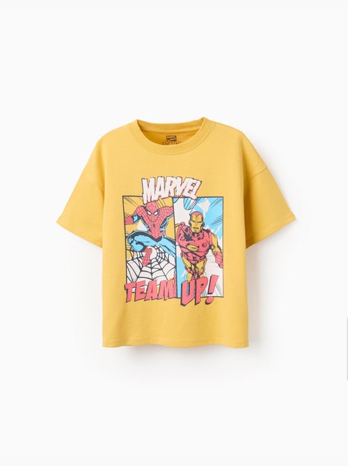 Camiseta de algodón con estampado de Spider-Man y Iron-man - Kiabi