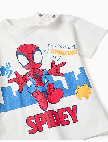 Camiseta de algodón con estampado de Spidey