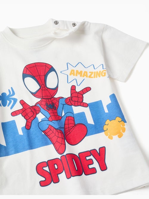 Camiseta de algodón con estampado de Spidey - Kiabi Camiseta de algodón con estampado de Spidey - Kiabi