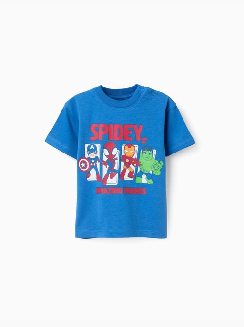 Camiseta de algodón con estampado de Spidey & Friends - Kiabi Camiseta de algodón con estampado de Spidey & Friends - Kiabi