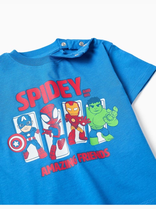 Camiseta de algodón con estampado de Spidey & Friends - Kiabi Camiseta de algodón con estampado de Spidey & Friends - Kiabi