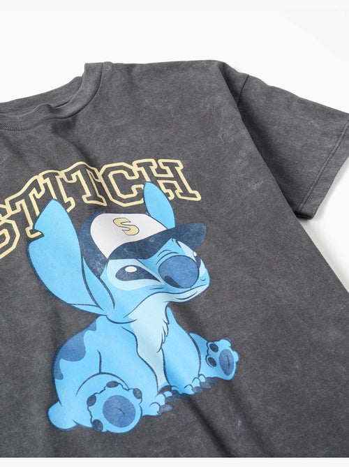 Camiseta de algodón con estampado de stitch - Kiabi