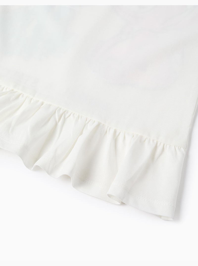 Camiseta de algodón con estampado de Stitch y Angel Blanco - Kiabi