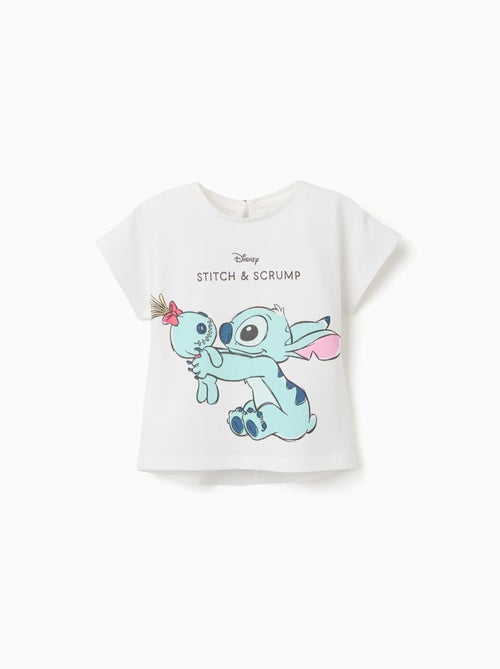 Camiseta de algodón con estampado de Stitch y Scrump - Kiabi