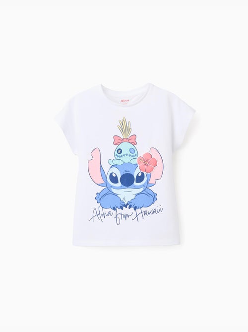 Camiseta de algodón con estampado de Stitch y Scrump - Kiabi
