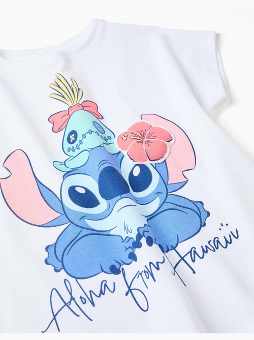 Camiseta de algodón con estampado de Stitch y Scrump - Kiabi