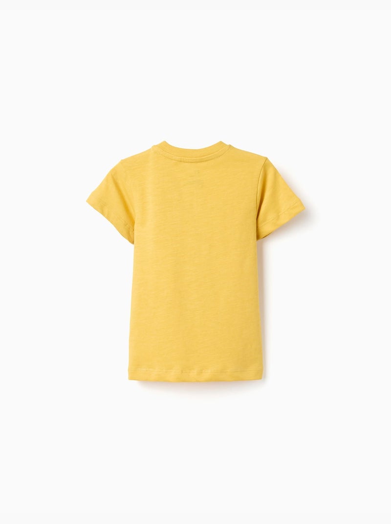 Camiseta de algodón con estampado de tigre Amarillo oscuro - Kiabi