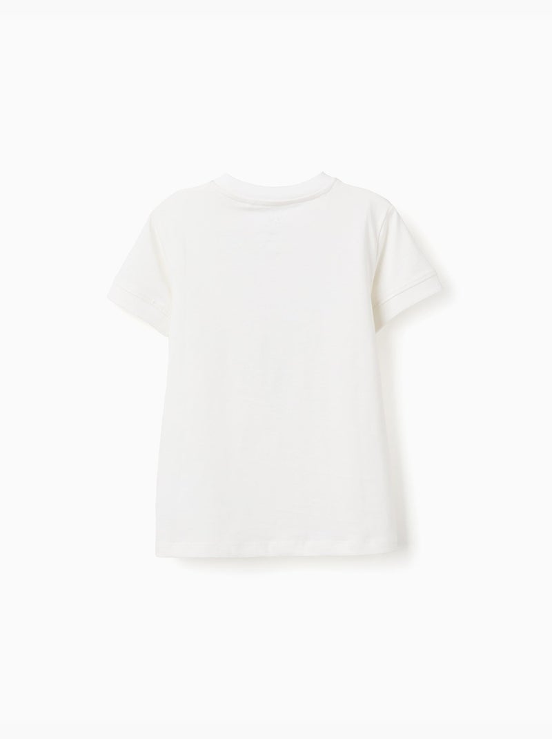 Camiseta de algodón con estampado Everything Blanco - Kiabi