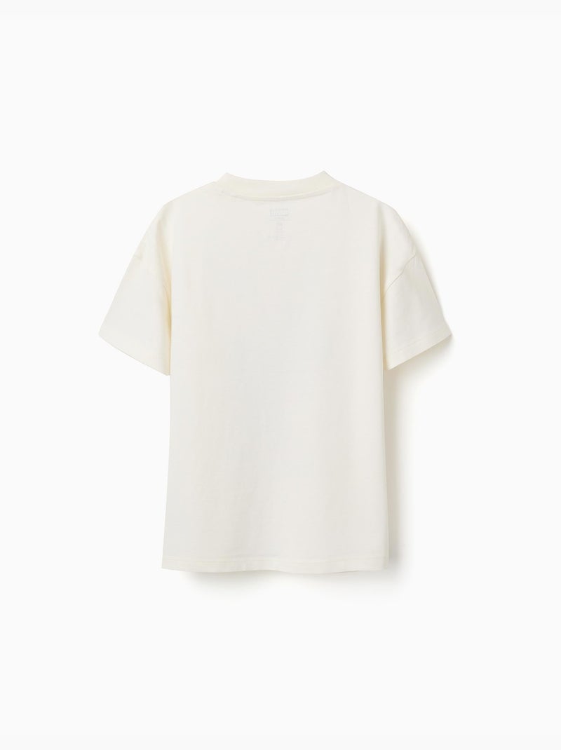 Camiseta de algodón con estampado frontal de los Vengadores Blanco - Kiabi