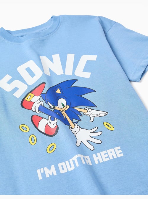 Camiseta de algodón con estampado frontal de Sonic - Kiabi