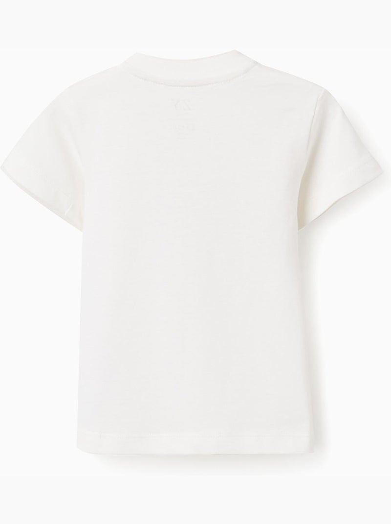 Camiseta de algodón con estampado frontal Sculpture Blanco - Kiabi
