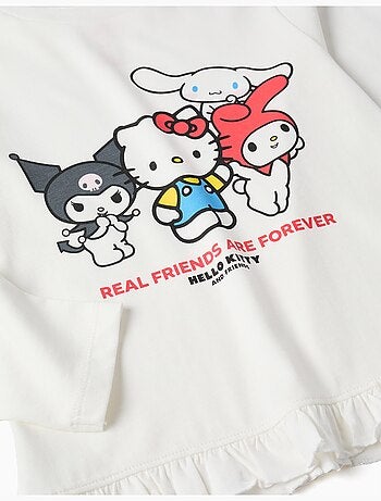 Camiseta de algodón con estampado hello kitty