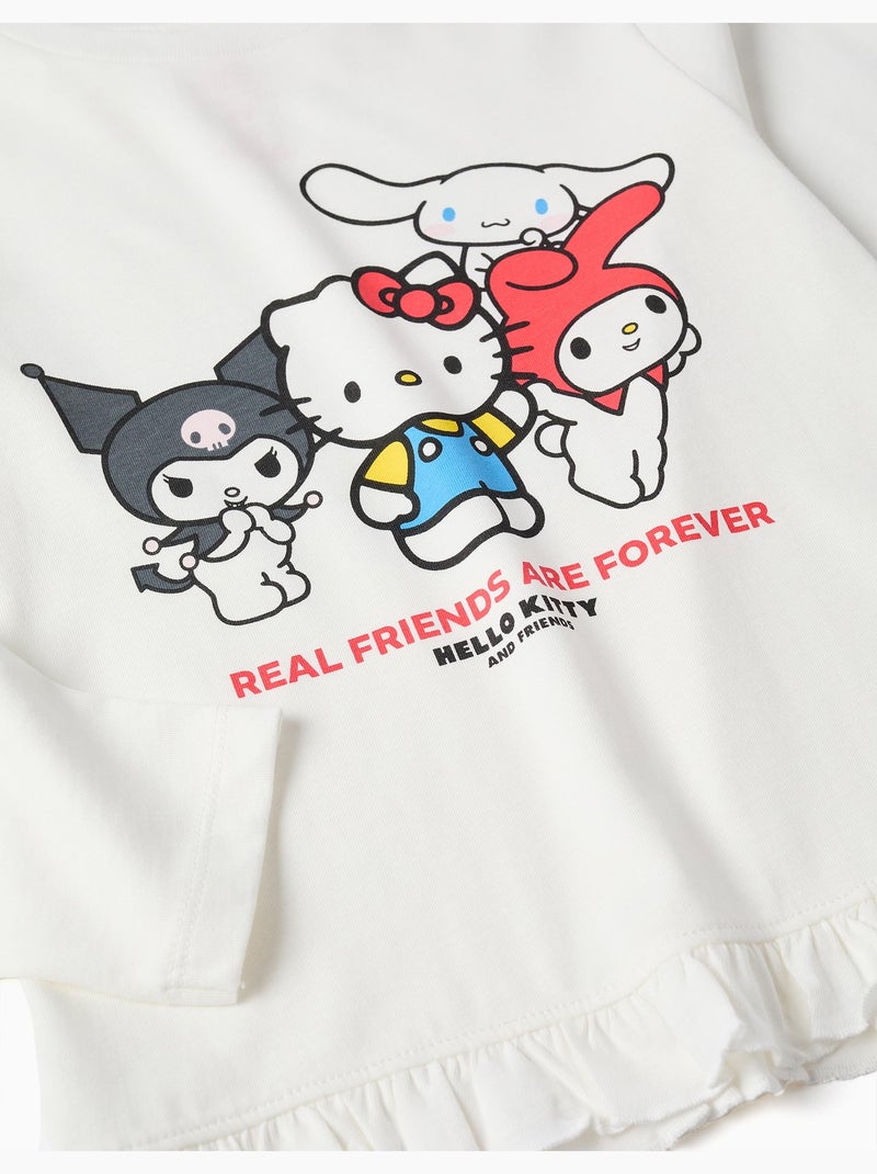 Camiseta de algodón con estampado hello kitty Blanco - Kiabi