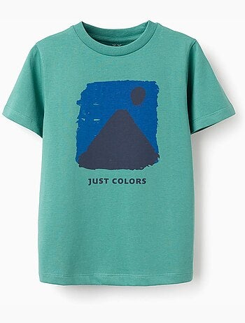 Camiseta de algodón con estampado Just Colors