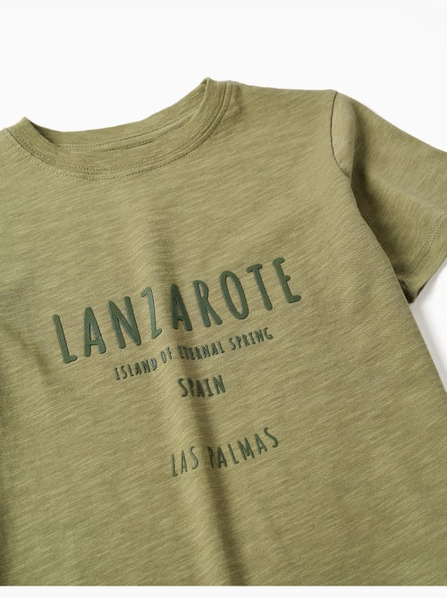 Camiseta de algodón con estampado Lanzarote - Kiabi